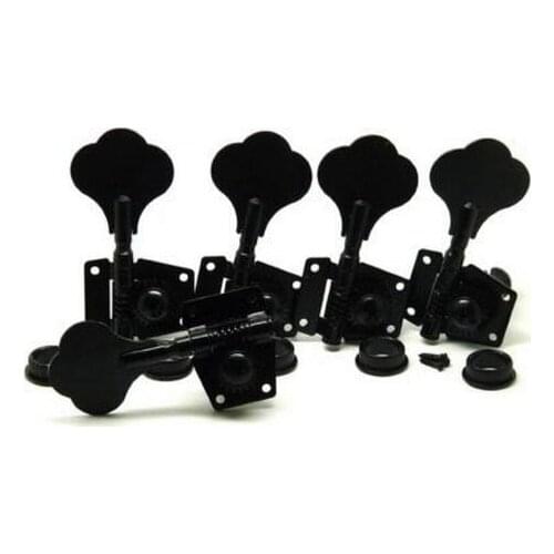 New 5 Pcs New 4r+1l Bass Tuners for 5 Strings Bass Guitar Black