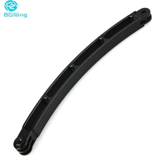 BGNing Aluminum Alloy Motorcycle Cycling Helmet Stick Extension Arm Mount for GoPro Hero 7 6 5 4 Yi SJCAM SJ4000 Sport Camera