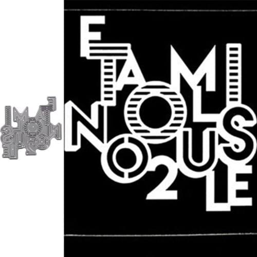 French You and us Metal Cutting Dies Stencils for DIY Scrapbooking Album Stamp Card Embossing New 2019 Die Cut