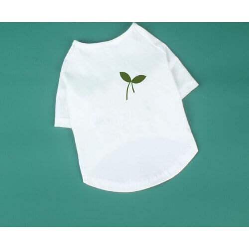 Cute Pet Clothing Spring Summer T-Shirt For Dogs Cat Fashion 4 Color Clothes For Small Puppy New Pet Pug Akita Cotton Hoodies