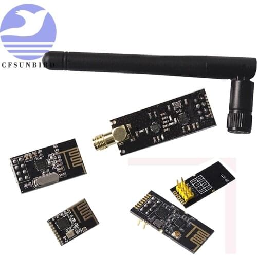 SMD GT-24 1 Set 2.4G 1100 Meter Lange Afstand NRF24L01 + PA + LNA Draadloze Transceiver Communicatie Modules Met antenne