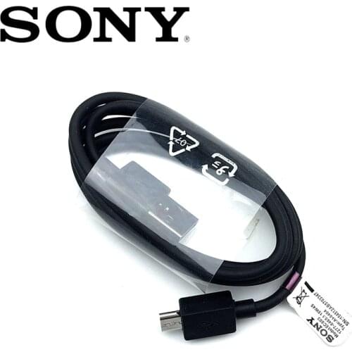 Original Sony fast charger cable for Sony Xperia Z1 Z2 Z3 Z4 Z5 z3C Z5P Xp Xa Compact z5 Premium M4 Aqua Xperia USB Micro cable