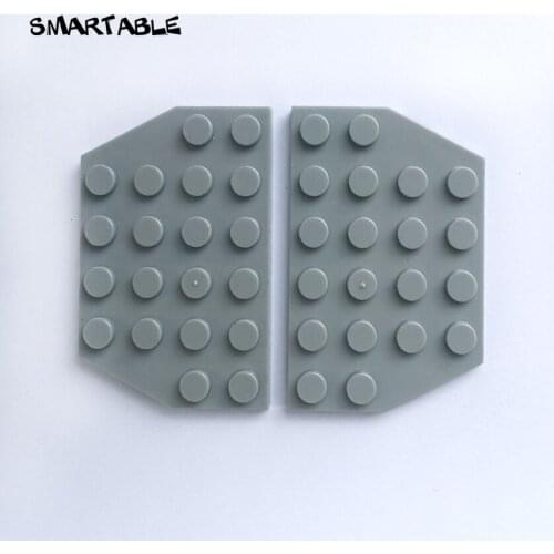 Smartable Wedge Plate 4x6 Building Blocks parts DIY Toys For Kids Creative Compatible All Brands 32059 Technic Toys 20pcs/lot