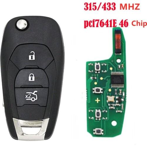 Suitable for Chevrolet 2015 Cruze folding key smart card remote control 433/315 frequency 46 chip