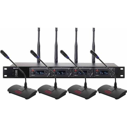 Professional wireless microphone set conference meeting system with microphone