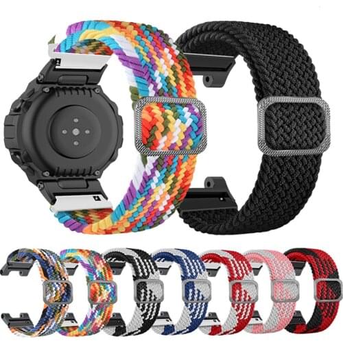 Nylon Elastic Wristband For Amazfit T-Rex Pro Replacement Strap For Xiaomi Huami Amazfit T Rex Smart Watch Band Bracelet correa