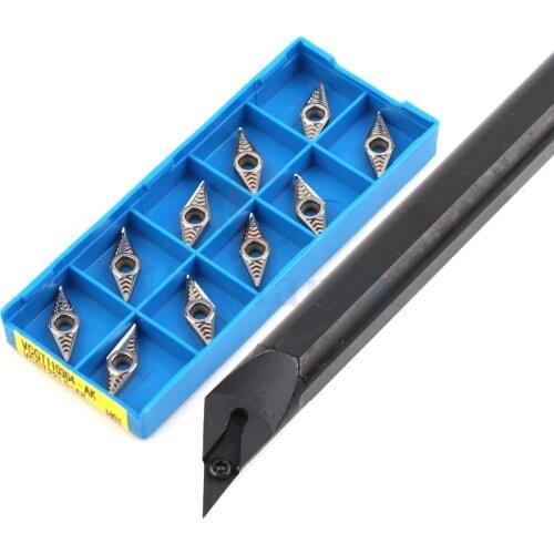 S16Q-SVXCR11 S20R-SVXCR11 CNC arbor Entering angle 96° inner hole knife screw type+10pcs VCGT VCMT Carbide lathe turning inserts