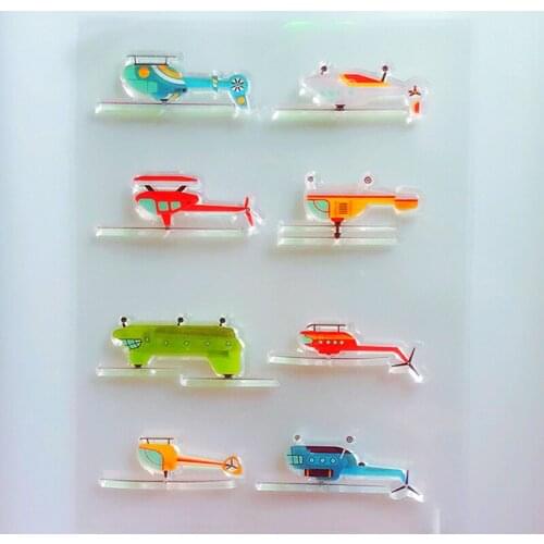 YLCS260 Airplane Silicone Clear Stamps For Scrapbook DIY Album Paper Card Decoration Embossing Folder Rubber Stamp Tools 11*16cm