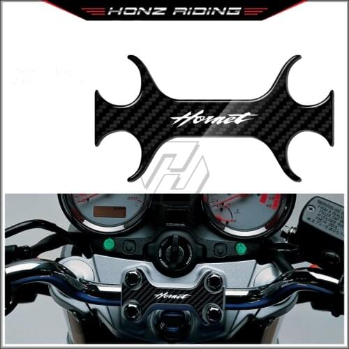For Honda Hornet 600 Uo To 2004 3D Carbon-look Upper Triple Yoke Defender
