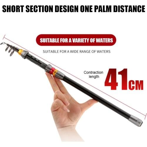 Carbon Fiber Fishing Rod Ultra Short Mini Sea Rod Portable Rock Fishing Rod ASD88