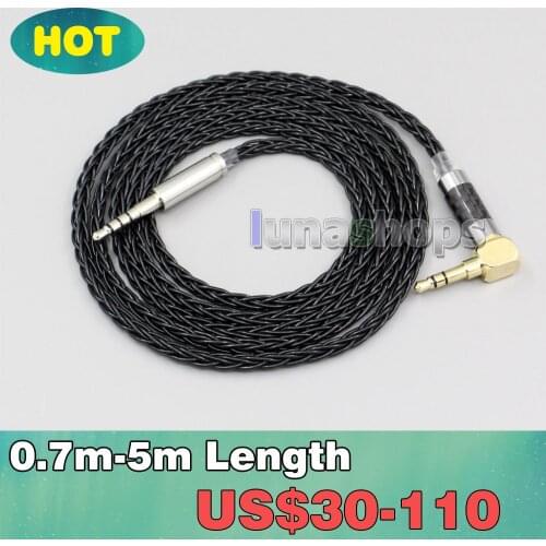XLR Balanced 3.5mm 2.5mm 8 Cores Silver Plated Headphone Cable For Denon AH-mm400 AH-mm300 AH-mm200 LN006337