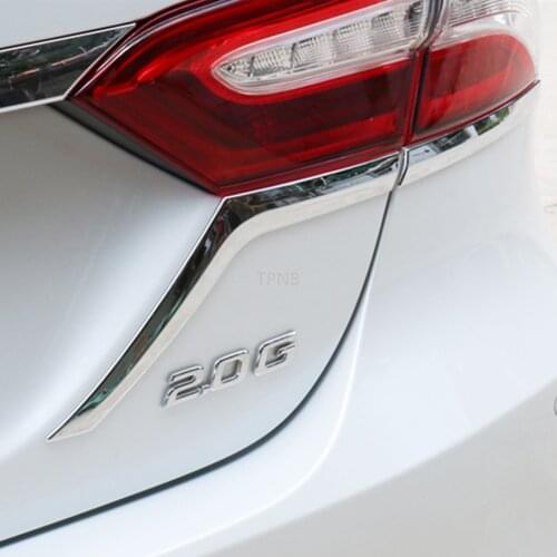 For Toyota Camry 2018 8th XV70 Rear Tail Light Decorative Bright Strip Carbon and Chrome-plated ABS Plastic Accessories 4PCS