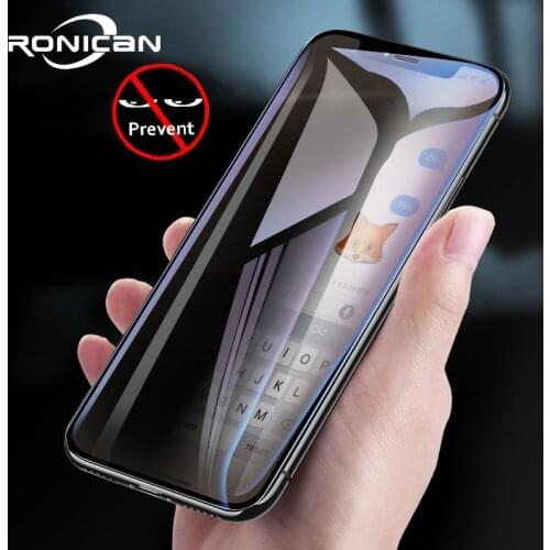Privacy Protection Screen Protector For iPhone X XS Max XR Full Coverage Anti Spy Tempered Glass For iPhone 11 12 Pro Max mini