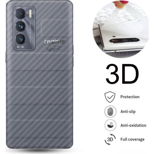 10Pcs/lot 3D Guard Carbon Fiber Screen Protector For Realme 6 5 3 2 Pro Back Full Cover Matte Film Realme XT X50 Pro 5G 5i 3i