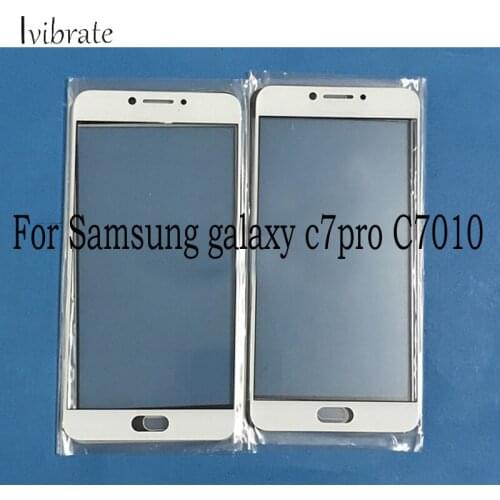 2pcs A+Quality For Samsung galaxy C7Pro C7010 Touch Screen C7 pro C 7 pro Digitizer TouchScreen Glass panel Without Flex Cable