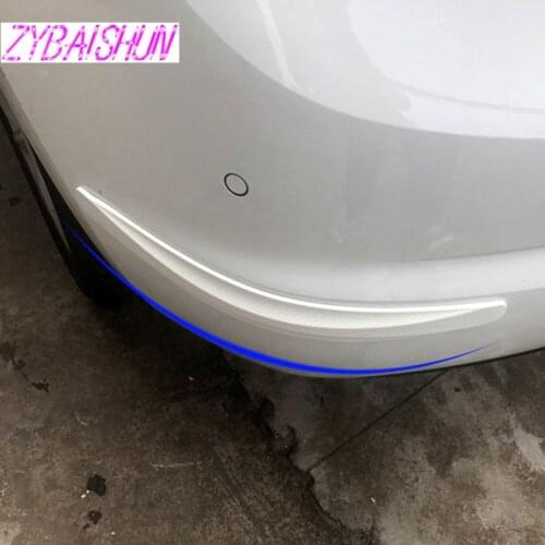 2 pieces / set. Carbon fiber sticker rubber bumper protector for Citroen C-Quatre C-Triomphe Picasso Peugeot 206 207 208 301