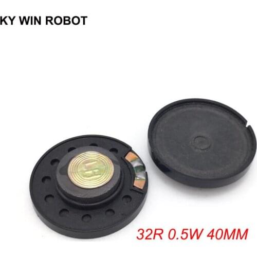 2pcs New Ultra-thin speaker Doorbell horn Toy-car horn 32 ohms 0.5 watt 0.5W 32R speaker Diameter 40MM 4CM thickness 10MM