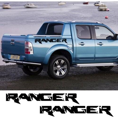 2Pcs Pickup Trunk Side Stickers For Ford Ranger Car Decals Truck Graphics Vinyl Film Custom Letter Decor Cover Auto Accessories