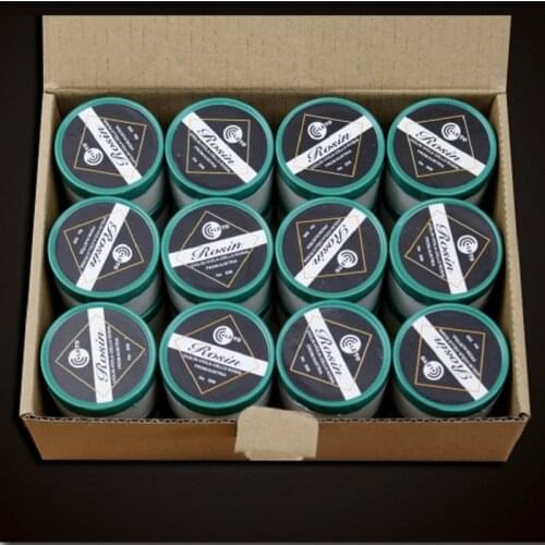 24pcs LETO-506 Round Shape Erhu Violin Viola Cello Bows Black Rosin Anti-friction Natural Rosin Block