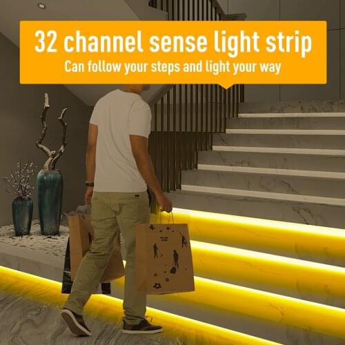 32 Channel LED Controller with Motion Sensor for Light Strip Stair Dimming Light Indoor Night light DC12V Flexible LED Strip