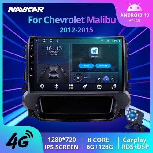 2 Din Android 10.0 Car Radio For Chevrolet Malibu 2012-2015 Car Receiver Carplay Auto Radio Bluetooth Player GPS Navigation IGO