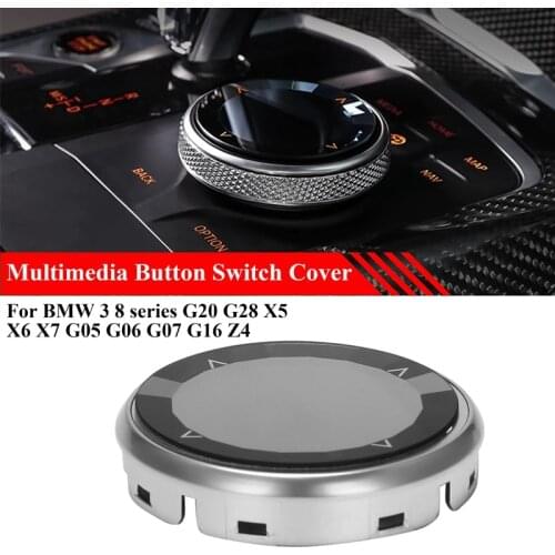 Car Crystal Multimedia Button Knob Cover Sticker Trim for BMW 3 8 Series G20 G28 X5 X6 X7 G05 G06 G07 G16 Z4