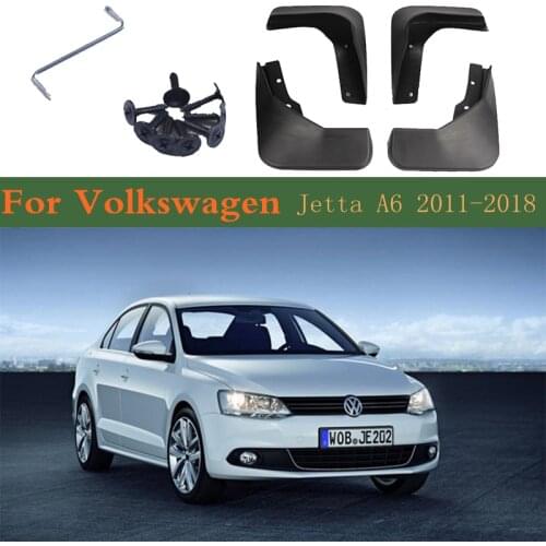 Car Fender Mud Guard Splash Flap Mudguards Accessories For Volkswagen VW Jetta A6 5C6 Mk6 6 2018~2011 2017 2016 2015 2014 2013