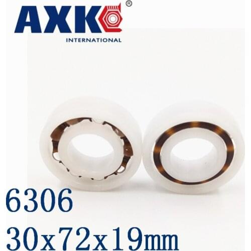 Axk 6306 Pom (10pcs) Plastic Ball Bearings 30x72x19mm Glass Balls 30mm/72mm/19mm