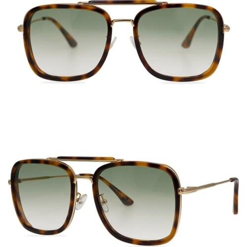 Belight Optical Women Men UV400 Protection Pilot Shape Vintage Retro Acetate Yellow Lens Sunglasses with Case Oculos 0665