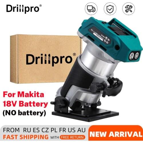 5 Speeds Brushless Cordless Electric Hand Trimmer Inclined Socket Wood Router Woodworking Engraving for Makita 18V Battery