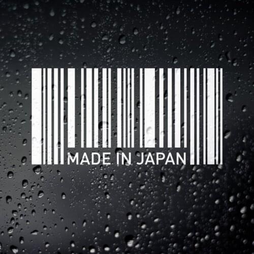 Black/Sliver Made In Japan Barcode JDM Car Sticker Hot Selling Small/Big Size Removable Waterproof Window Body Decal CL722
