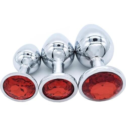 3Pcs/Set Smooth Anal Toys Metal Butt Plug Masturbator for Man Anal Vibrators Anal Plug Private Goods for Men Adult Toys Sex Shop