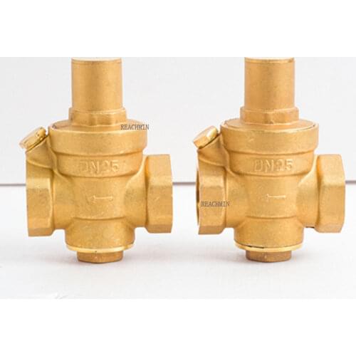 DN15 DN20 DN25 Brass Water Pressure Reducing Maintaining Valves Regulator Mayitr Adjustable Relief Valves With Gauge Meter