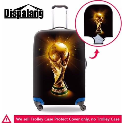 Latest Design Ball Printed Suitcase Cover elastic Waterproof Luggage Cover Spandex Luggage Protectors anti-scratch protective