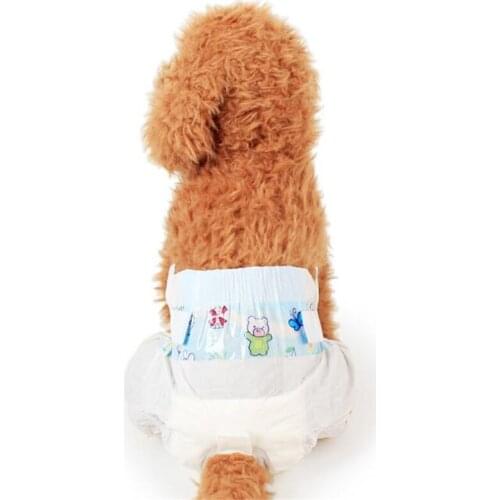 Pet Cat Dog Disposable Diaper 10PCS/Set Non-Woven Fabrics Absorb Water Strongly Healthy and Safe Comfortable Pet Diaper