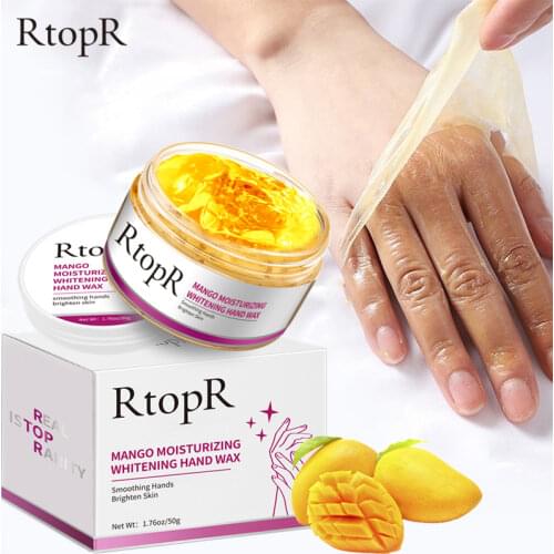 Mango Moisturizing Hand Wax Whitening Skin Hand Mask Repair Exfoliating Calluses Film Anti-Aging Hand Skin Cream 50g