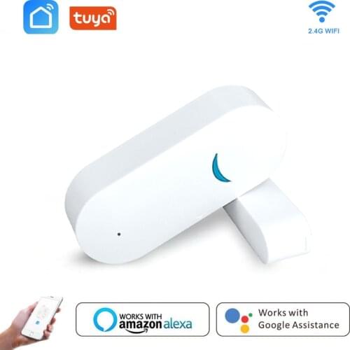 Tuya Smart WiFi Door Sensor Door Open / Closed Detectors WiFi App Notification Alert Security Alarm Support Alexa Google Home