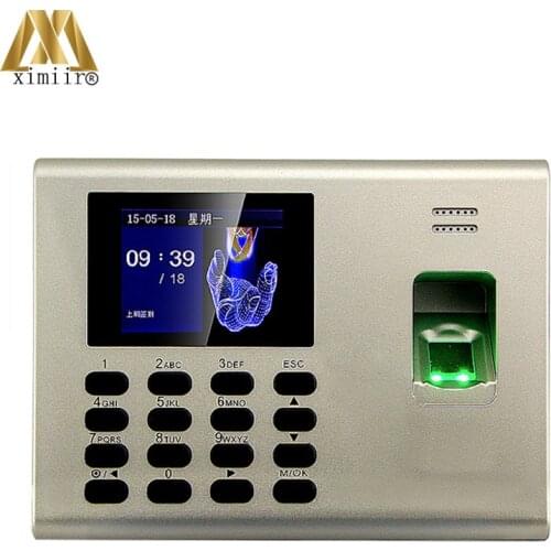 Smart Fingerprint Time Attendance Biometric Fingerprint Employee Recorder K40 With ID IC Card Reader Free Shipping