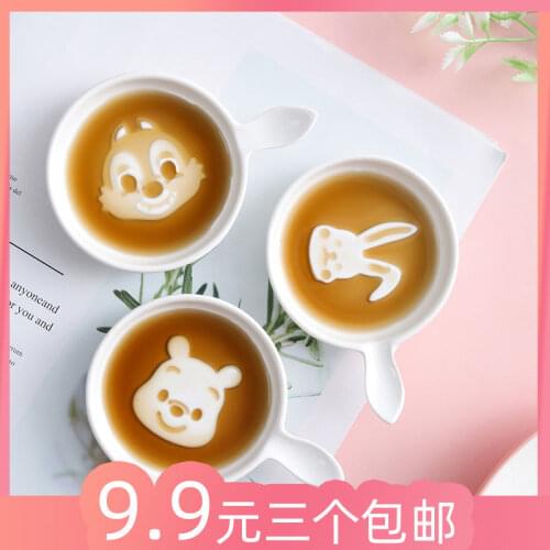 Japanese ceramic cartoon cute flavor dish vinegar saucer soy sauce dish dipping small dish small dish household creativity