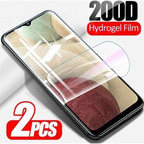 2pcs 200D Curved Hydrogel Protective Film For Samsung Galaxy A12 A02 A42 A51 A71 A21S M31 M31S M51 Screen Protector Not Glass
