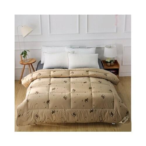 Winter Comforter 100% Camel Hair Quilted Blanket Twin Comforters funda nordica 150 Bedspread alicoco hair duvet dekbedden doona