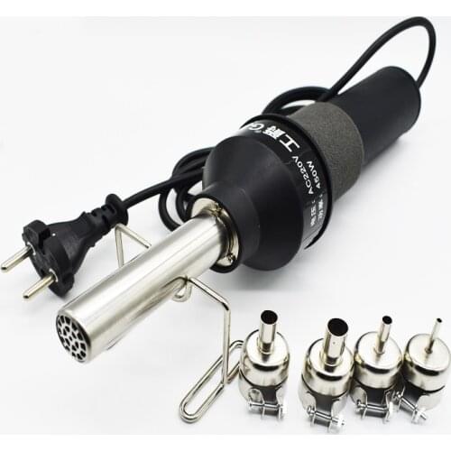 220V 450W Hot Air Gun 450 Degree LCD Adjustable Electronic Heat Hot Air Gun Desoldering Soldering Station 4 Nozzle 8018LCD