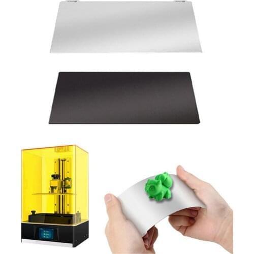 3D Printer SLA/DLP Light Curing Magnetic Steel Film 202x128mm 196x126mm Spring Steel Plate Platform Panel Printer Accessories