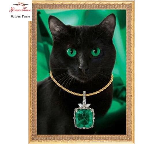Golden panno,5D,diy diamond embroidery,Full,square,Diamond Painting,Cross Stitch,3D,diamond,Mosaic,Needlework,Blue eyes cat 726S