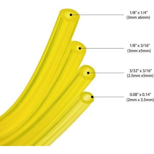 Chainsaw fuel pipe Gas pipe Blower Lawn mower electric saw PU fuel pipe hose gas pipe Inner Dia 2*3.5, 2.5*5, 3*5, 3*6