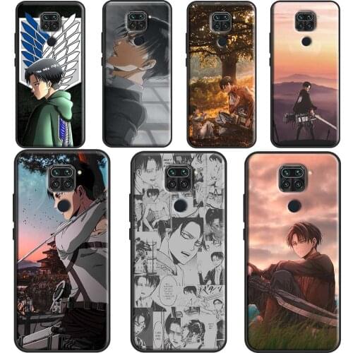 Levi Ackerman Phone Case For Xiaomi Redmi Note 10 Pro 9S 8T Note 8 9 Pro Back Cover For Redmi 9 9A 9C 9T
