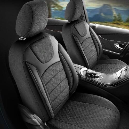 Auto Seat Cover 2021 Detail Style Set Fabric Universal Most Vehicle Fits Protective Custom Case Full Set Car Accessories