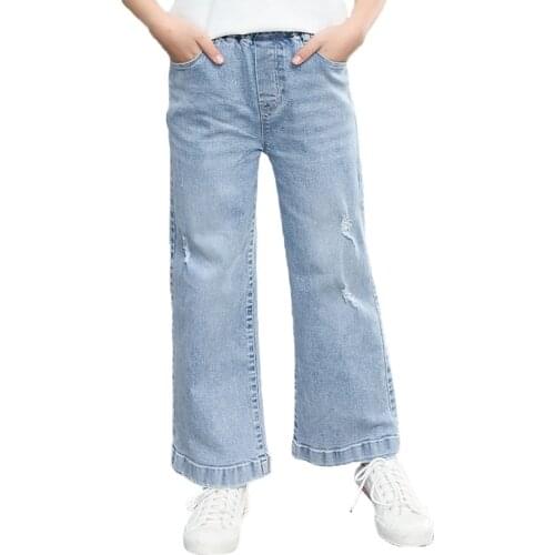 Girl denim pant 8 10 12 14 16 years old wear Girl Autumn Jeans Teen girl trousers Spring Kids fashion pant children clothing