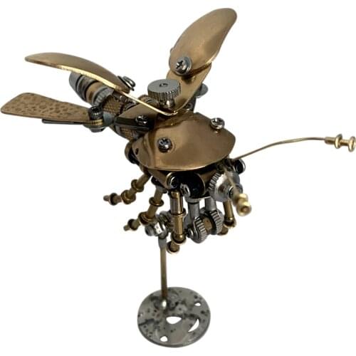 Finished) Creative Mechanical Insect Metal Model Handmade Assembled Home Decor Models Kit Ornaments Crafts Gift - Fire Fly