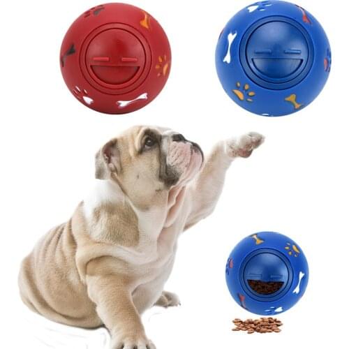 Toys For Dogs 7.5cm Diameter Dog Interactive Toy Dog Chew Toy Food Dispenser Ball Dog Cat Feeder Balls